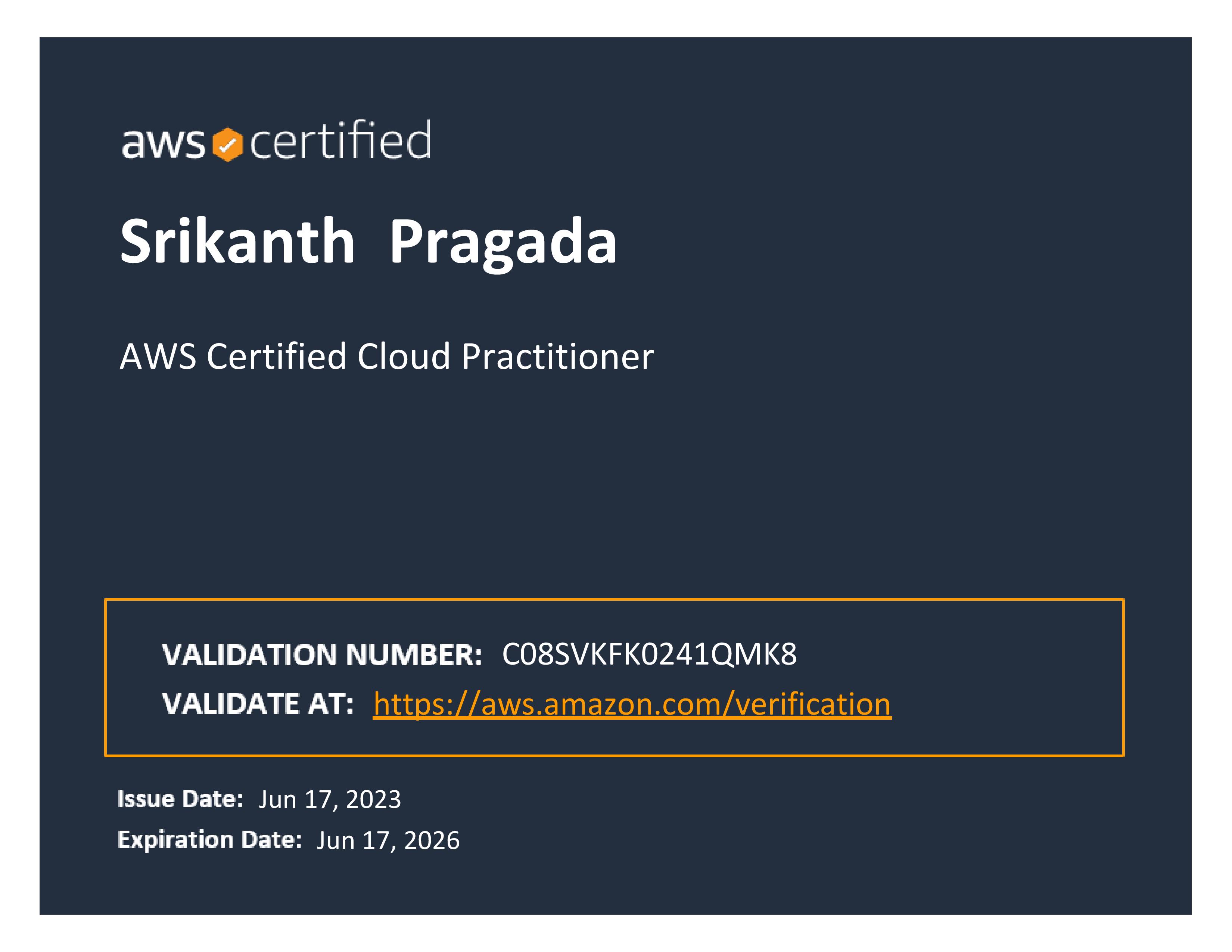 Certificate Issued By AWS